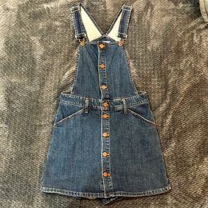 Denim skort overall